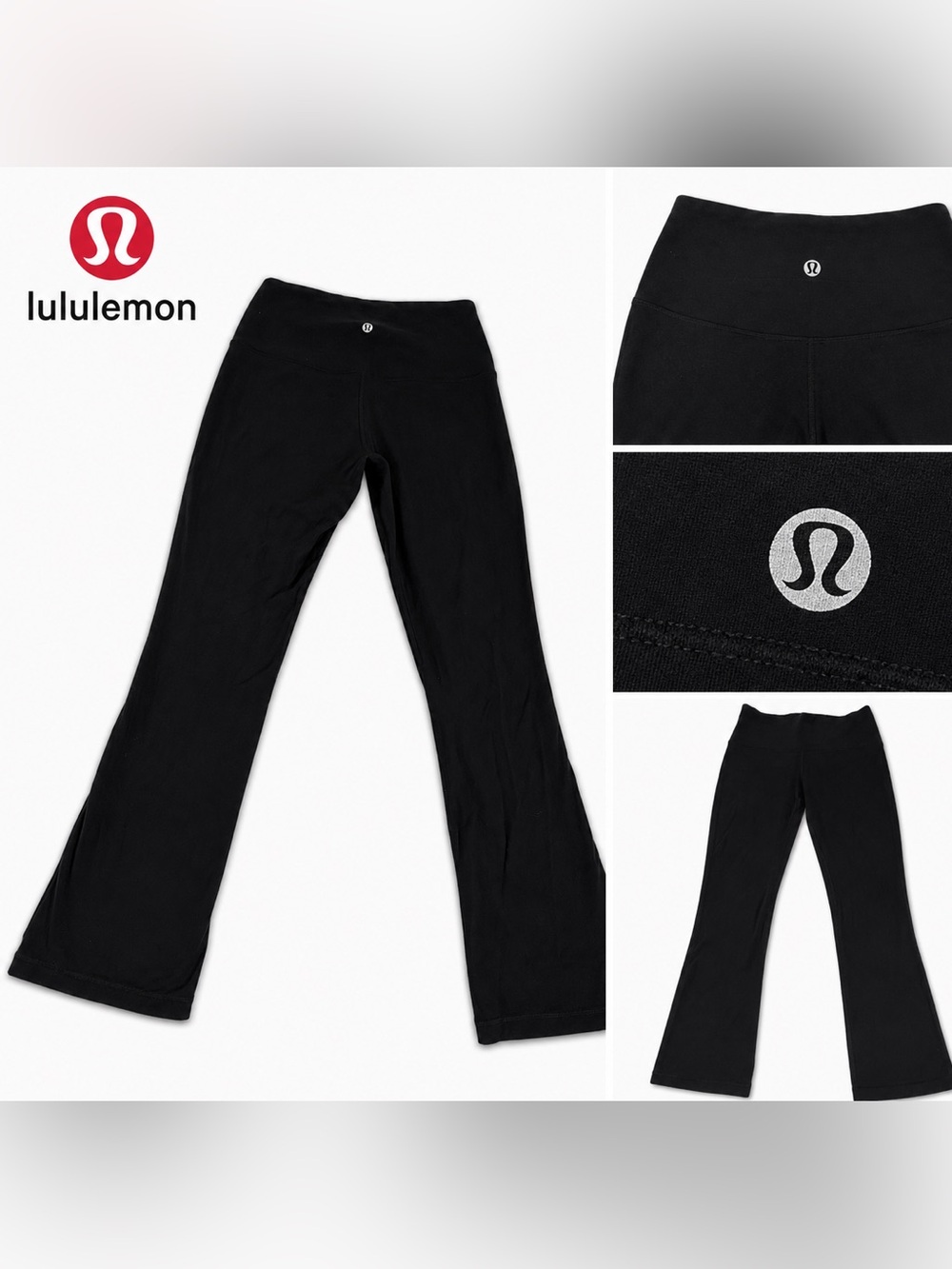 Black Flared Yoga Pants Lululemon